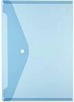 herlitz Dokumententaschen A4 aus Kunststoff, mit Druckknopfverschluss, blau