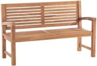 CLP Teakbank Halden I Holzbank F&uuml;r Den Garten I Sitzbank Mit Armlehnen,...