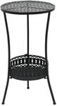 vidaXL Bistrotisch Schwarz 40x70cm Metall