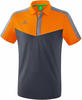 Erima Herren Squad Sport Poloshirt, New orange/Slate Grey/Monument Grey, S