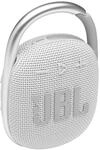 JBL CLIP 4 Bluetooth Lautsprecher - Wei&szlig; &ndash; Wasserdichte, tragbare Musikbox mit