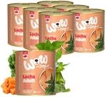 WOW Dog Hunde-Nassfutter mit Lachs 6 x 800g | ohne Getreide & Zucker