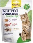 GimCat Nutri Pockets Country Mix - Knuspriger Katzensnack mit cremiger F&uuml;llung und
