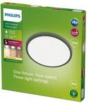 PHILIPS LED SuperSlim Au&szlig;enleuchte (15W), warmwei&szlig;es Licht, IP54 Schutz, schwarz,