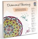 Ursus 43520003F - Diamond Painting Mandala Set 3, Bastelset mit Steinchen in gelb,