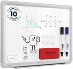 ALLboards EXPO Magnet-Whiteboard mit Aluminiumrahmen 40 x 30 cm beschreibbar und