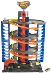 Hot Wheels Garage, Hot Wheels Parkgarage inkl. 1 Spielzeugauto, mit Autorennbahn,