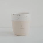 Eulenschnitt Becher 'Papa' - Steingut, Konisch, Trinkbecher, 320 ml