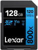 Lexar High-Performance 800x SD Karte 128GB, Speicherkarte SDXC UHS-I BLUE Series, Bis