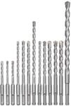 kwb SDS-Plus Hammer-Bohrer-Set, 12-teiliges Stein- u. Beton-Bohrer Satz im