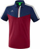 Erima Herren Squad Sport Poloshirt, New Navy/Bordeaux/Silver Grey, S