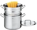 Spring 0415630622 Brigade Premium Pasta Set, Edelstahl, silber, 27,8 x 28,4 x 30,4 cm