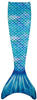 Idena 40603 - Meerjungfrauen-Schwanz mit Monoflosse, Größe 110-128, in Blau,