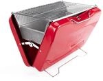 TAINO MOX Holzkohlegrill BBQ Koffergrill Camping-Grill Kohlegrill Retro-Stil...
