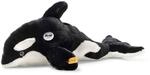 Steiff 067525 Ozzie Orca - 37 cm - Kuscheltier - schwarz/Weiss, Meteroite