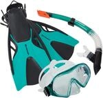 Schildkr&ouml;t&reg; Schnorchelset Cayman 3-teilig, Tauchset mit Flossen, Brille,
