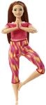 Barbie-Puppe, Serie Made to Move, Yoga roten Haaren und rotem Yoga-Outfit, inkl