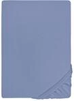 biberna Deluxe Jersey-Elastic-Spannbetttuch 90x190 cm - 100x220 cm blau | 97%