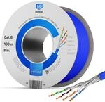 hb-digital 100m CAT 8 Netzwerkkabel LAN Kabel Verlegekabel Ethernet