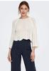 ONLY Damen Eleganter Strickpullover | Cropped 3/4 Arm Shirt | Knitted Pointelle