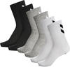 hummel Unisex Hmlchevron 6-pack Socks, WHITE/BLACK/GREY, 14 EU