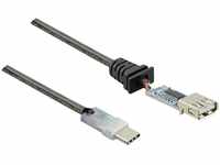 Renkforce USB-Kabel USB 2.0 USB-C® Stecker, USB-A Buchse 7.50 m Schwarz...