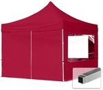 TOOLPORT Faltpavillon Faltzelt Pavillon 3x3m - 4 Seitenteile Aluminium 32mm Partyzelt