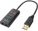 Sharkoon SB2 USB-Soundkarte, 2 x 3,5 mm, TRRS Jack