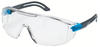 Uvex i-lite - Schutzbrille für Arbeit und Labor - Transparent/Anthrazit-Blau