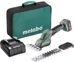 metabo Akku Strauch- und Grasschere PowerMaxx SGS 12 Q - 12V - 2in1 Schere mit
