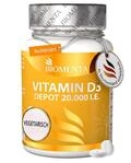 BIOMENTA Vitamin D3 20.000 I.E. 120 Tabletten, Depot | Cholecalciferol ohne