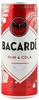 BACARDÍ & Cola, Ready-To-Drink Cocktail in der Dose, trinkfertiger Mix mit BACARDÍ