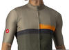 castelli Men's A BLOCCO Jersey Sweatshirt, Rinde Green/Pop Orange-Dark Gra, L