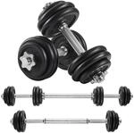 SONGMICS 2-in-1-Hanteln, 2er Set, Hantelset aus Gusseisen, verstellbar,...