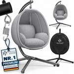 KESSER&reg; Luxe H&auml;ngesessel mit Gestell + weiches Sitzkissen und Abdeckung,