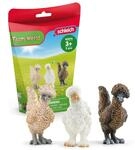 Schleich Farm World | H&uuml;hnerfreunde 42574 | ab 3 Jahren | 3 Teile | H&uuml;hner Spielset