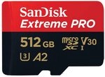 SanDisk Extreme PRO microSDXC UHS-I Speicherkarte 512 GB + Adapter & RescuePRO Deluxe