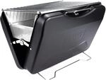 TAINO MOX Holzkohlegrill BBQ Koffergrill Camping-Grill Kohlegrill Retro-Stil...