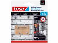 tesa Klebeschraube für Mauerwerk und Stein, Halteleistung 5 kg, viereckig, 2 Stück