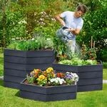 GARANTIA ERGO Hochbeet-System L Stone 6 Paneele inkl. Verbinder - Set |...