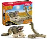 SCHLEICH 42625 Gefahr im Sumpf (NatGeo), f&uuml;r Kinder ab 3+ Jahren, WILD Life -