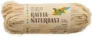 folia 9010 - Raffia Naturbast natur, 1 B&uuml;ndel mit 50 g, Schnur aus nat&uuml;rlichem