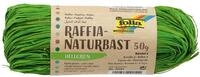 folia 9051 - Raffia Naturbast hellgr&uuml;n, 1 B&uuml;ndel mit 50 g, Schnur aus nat&uuml;rlichem
