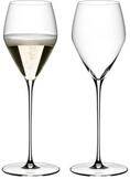 RIEDEL Veloce Champagner Weinglas - 2er Set, Schaumweinglas, Kristallglas,