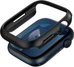 Spigen Thin Fit H&uuml;lle Kompatibel mit Apple Watch Serie 9/8/7 45mm - Schwarz