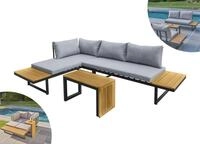 LC Garden &raquo;Sungardo&laquo; Gartenlounge Set Anthrazit &bull; Ecklounge &bull;...