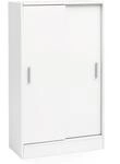 Wohnling Aktenschrank 60x28,5x107,5 cm Holz Wei&szlig;
