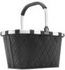 reisenthel carrybag rhombus black– Stabiler Einkaufskorb mit viel Stauraum und