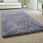 Paco Home Hochflor Teppich Wohnzimmer rutschfest Fellteppich Shaggy Flauschig Weich