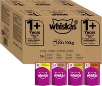 Whiskas 1+ Katzennassfutter &ndash; Gefl&uuml;gel Auswahl in Gelee &ndash; Hochwertiges